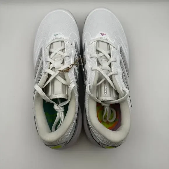 Adidas ID1664 adizero PureHustle 3 Sis B Women sz 9 Metal Baseball Cleat White - Picture 6 of 12